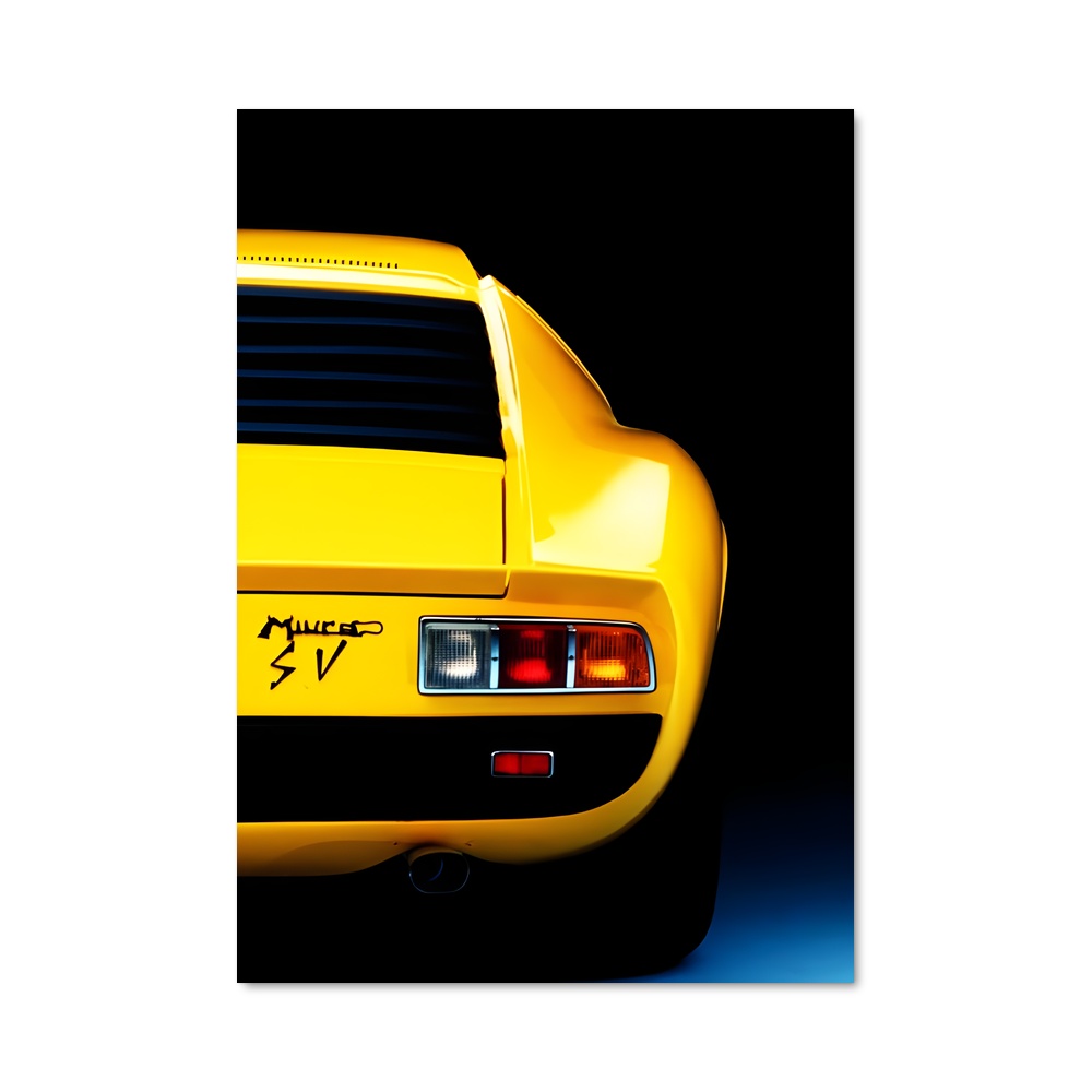 Poster Lamborghini Jaune
